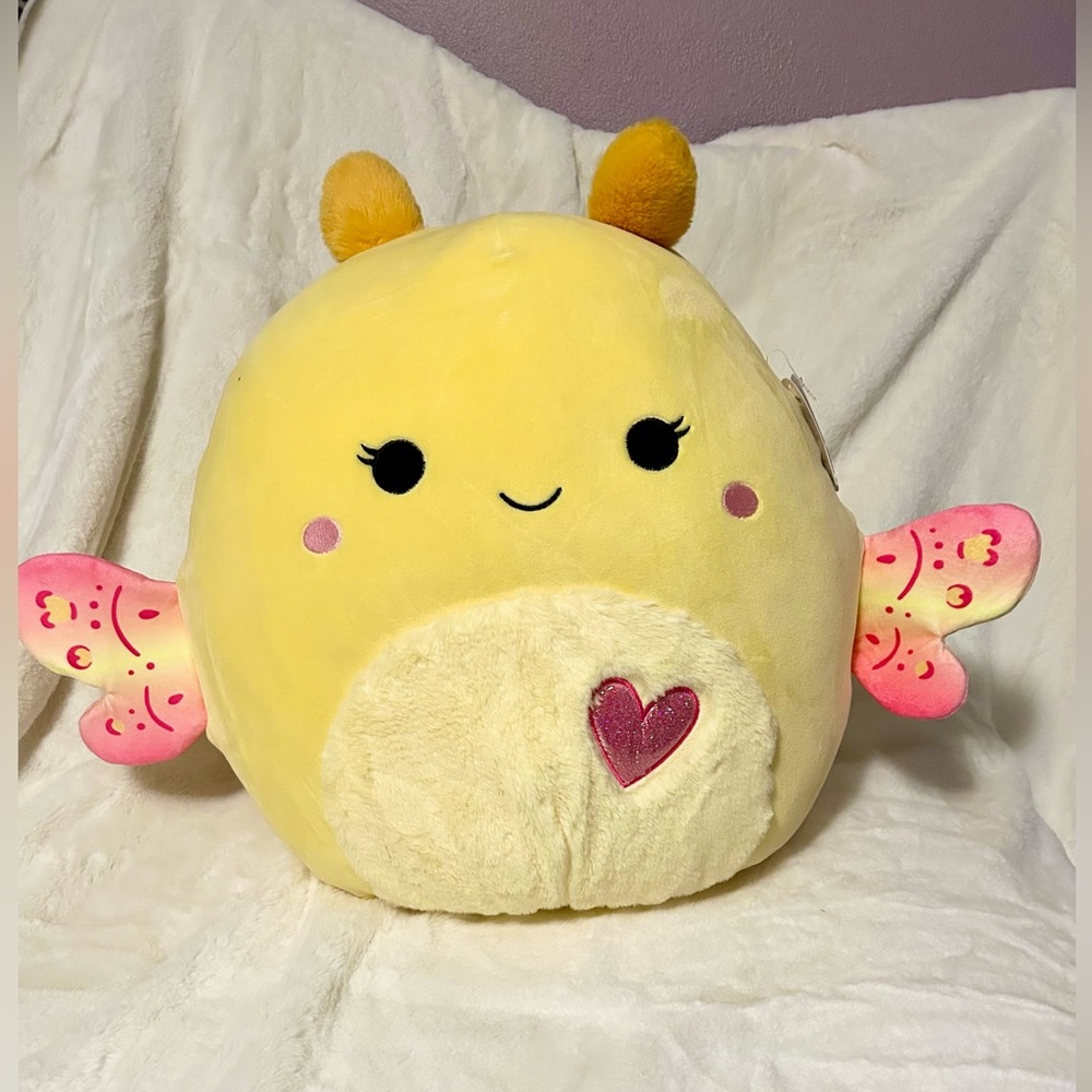NWT Squishmallows 16” Miry the Moth Valentine’s 2024 Jumbo Plush HTF